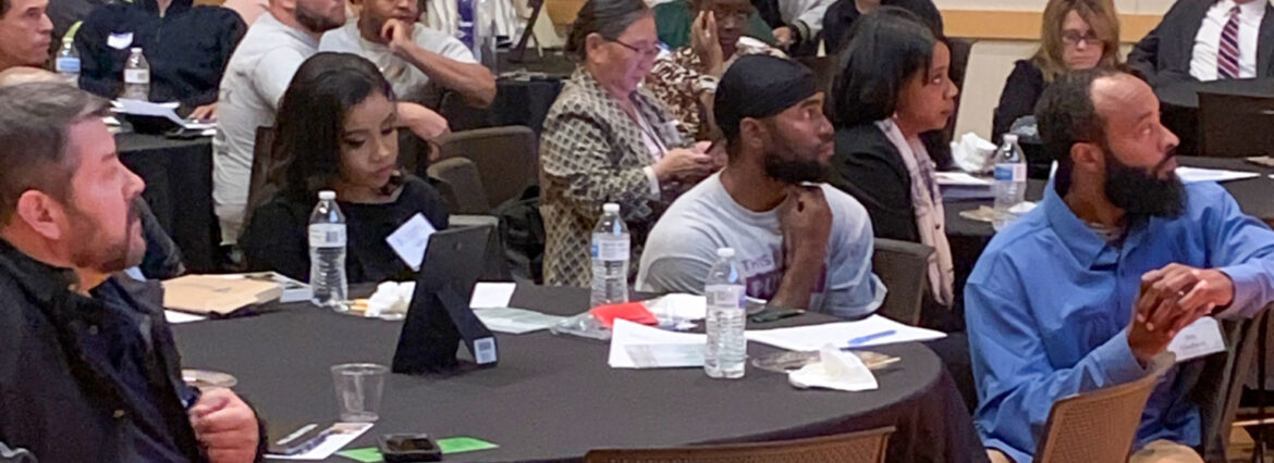 Participants at a diversity and sensitivity training workshop